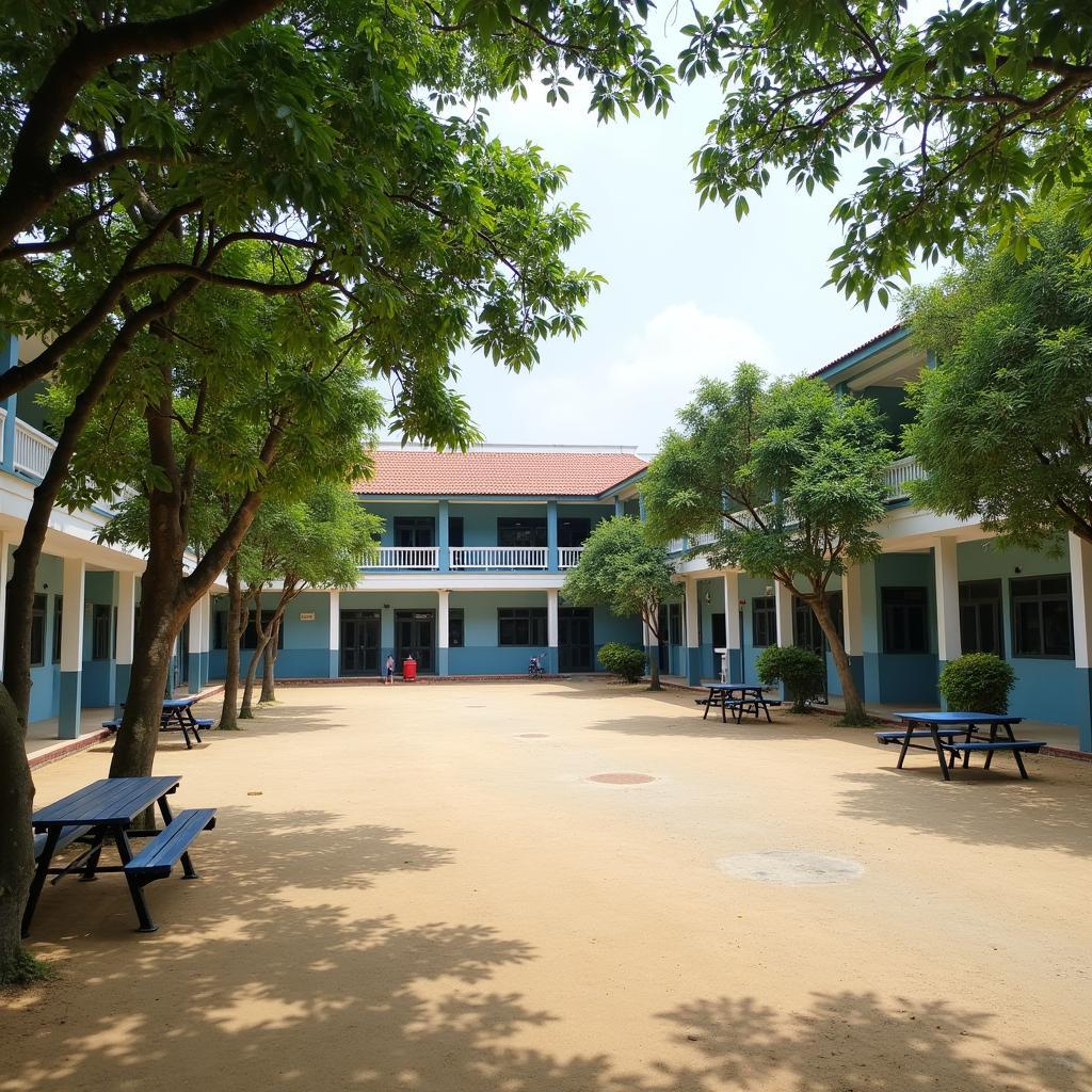 Hình ảnh sân trường hoặc cơ sở vật chất cơ bản của Trường TH Dương Đông 4 Phú Quốc.
